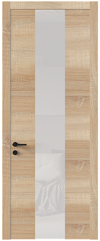 Дверь Tivoli Ж-2 Дуб сонома светлый со стеклом