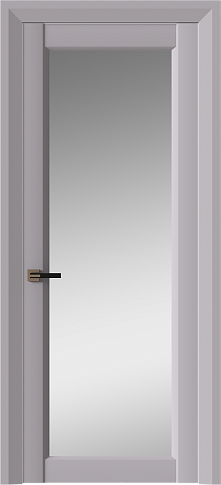 Дверь Domenica Neo Classic Decoro Серый Флокс эмаль (RAL 358-71-02) со стеклом