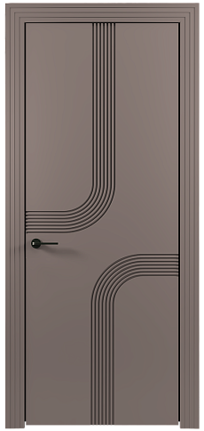 Дверь Armonia Moderno Серая стяжка эмаль (RAL 060-60-05) без стекла