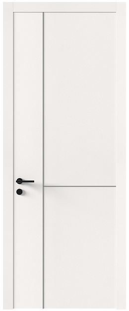 Межкомнатная дверь Tivoli Г-1, Без стекла (ДГ), цвет - Белоснежная мягкая шагрень