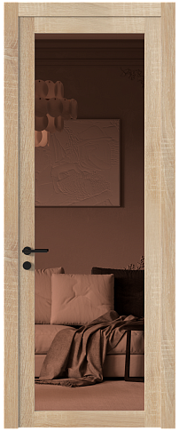 Дверь Tivoli З-1 Дуб сонома светлый со стеклом