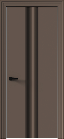 Дверь Pilastro Moderno Коричневый Тик эмаль (RAL 050-50-10) без стекла