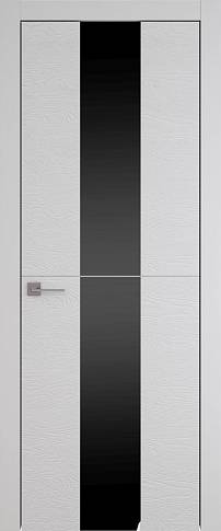 Дверь Tivoli Ж-3 Серая эмаль по шпону (RAL 7047) со стеклом
