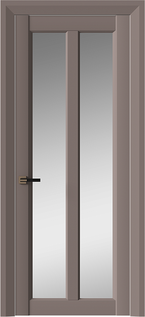 Межкомнатная дверь Prato Neo Classic Decoro, цвет - Теплый Серый эмаль (RAL 040-60-05), Со стеклом (ДО)