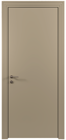 Дверь Tivoli А-4 Серое Льняное волокно эмаль (RAL 075-70-10) без стекла