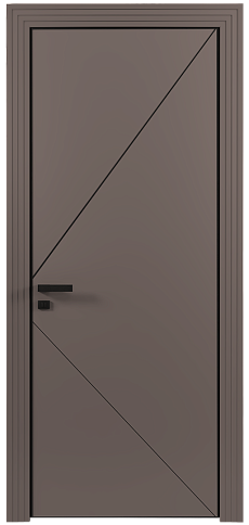 Дверь Pala Moderno Теплый Серый эмаль (RAL 040-60-05) без стекла