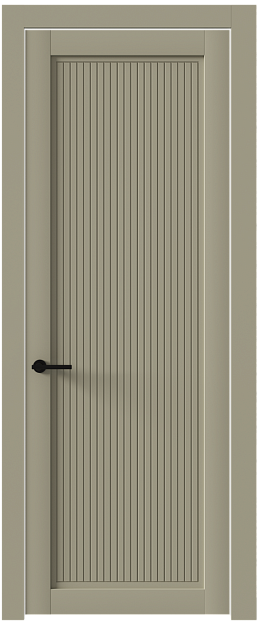 Межкомнатная дверь Tivoli З-2, Без стекла (ДГ), цвет - Серое Льняное волокно эмаль (RAL 075-70-10)