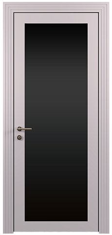 Дверь Tivoli З-1 Серый Флокс эмаль (RAL 358-71-02) со стеклом