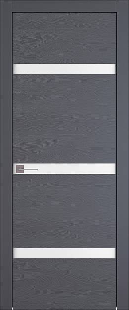 Межкомнатная дверь Tivoli Г-4, цвет - Графитово-серая эмаль по шпону (RAL 7024), Без стекла (ДГ)
