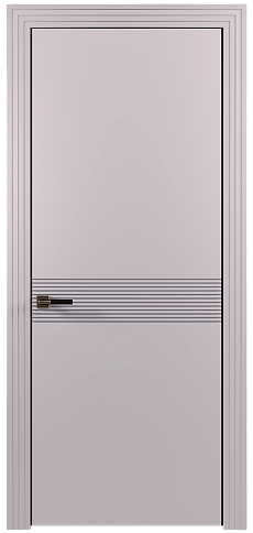 Дверь Tramonto Moderno Серый Флокс эмаль (RAL 358-71-02) без стекла