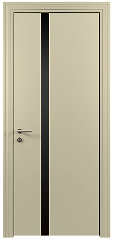 Дверь Tivoli Д-1 Серо-оливковая эмаль (RAL 7032) без стекла