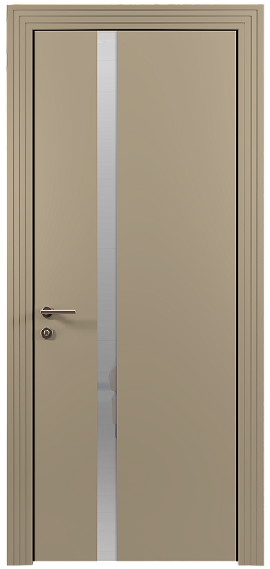 Межкомнатная дверь Tivoli Д-1, Без стекла (ДГ), цвет - Серое Льняное волокно эмаль (RAL 075-70-10)