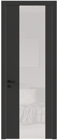 Дверь Tivoli Е-1 Диамант серый со стеклом