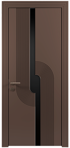 Дверь Cascato Moderno Коричневый Тик эмаль (RAL 050-50-10) без стекла