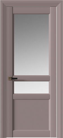 Дверь Imperia-R Neo Classic Decoro Серо-Розовый мордовник эмаль (RAL 020-60-05) со стеклом