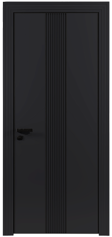 Дверь Pilastro Moderno Черная эмаль (RAL 9004) без стекла