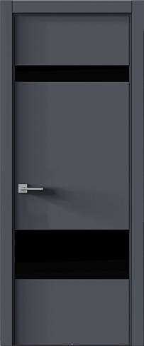 Дверь Tivoli К-4 Графитово-серая эмаль (RAL 7024) без стекла