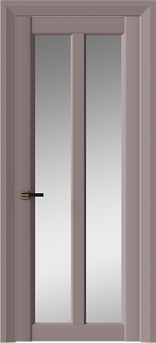 Дверь Prato Neo Classic Decoro Серо-Розовый мордовник эмаль (RAL 020-60-05) со стеклом