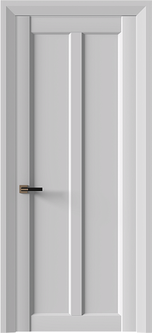 Дверь Prato Neo Classic Decoro Серая эмаль (RAL 7047) без стекла