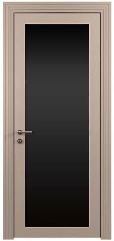 Дверь Tivoli З-1 Бежевое Ядро Миндаля эмаль по шпону (RAL 070-85-05) со стеклом