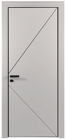 Дверь Pala Moderno Серая эмаль (RAL 7047) без стекла