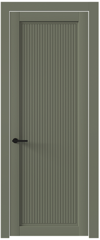 Дверь Tivoli З-2 Серый Мох эмаль (RAL 7003) без стекла