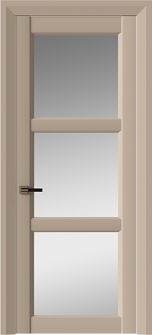 Дверь Milano Neo Classic Decoro Серый цемент эмаль (RAL 060-70-10) со стеклом