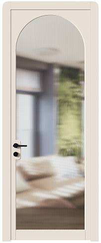Дверь Luna Moderno Бежевое Ядро Миндаля эмаль (RAL 070-85-05) со стеклом